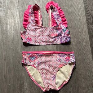 Jantzen Pink and Purple Kids Swim Bikini